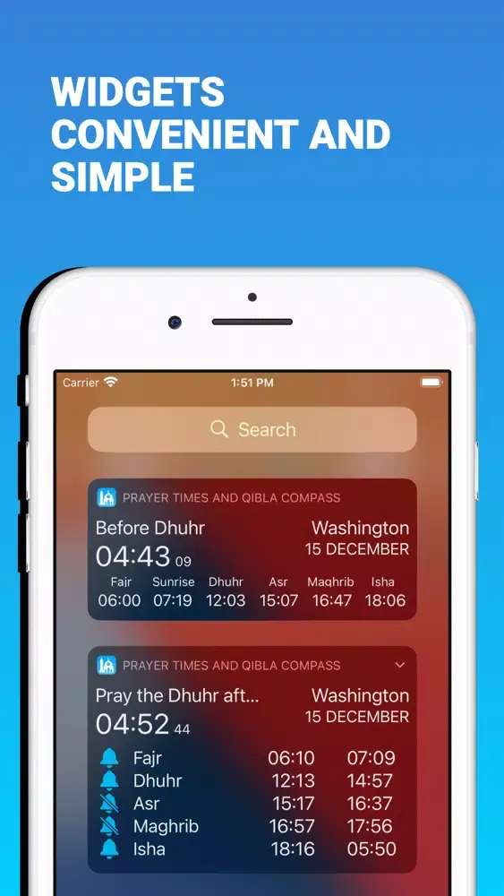 Prayer Times and Qibla compass应用截图