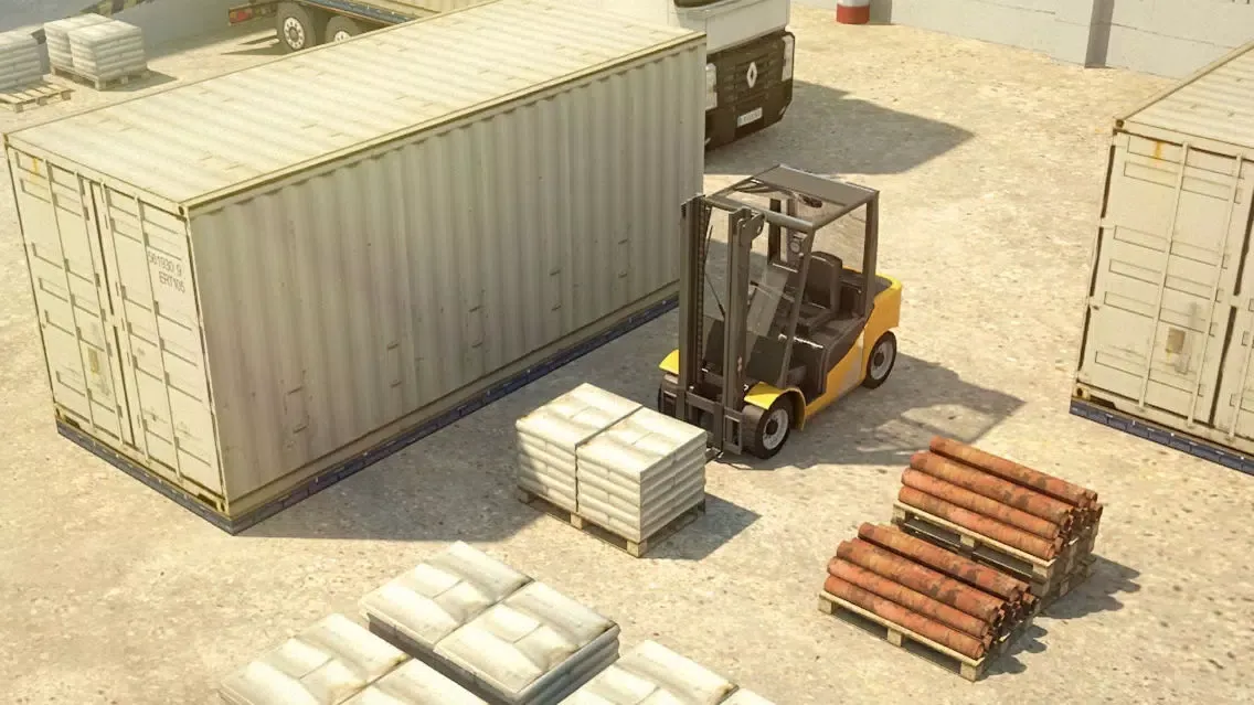 Ảnh chụp màn hình của 3D Forklift Parking Challenge