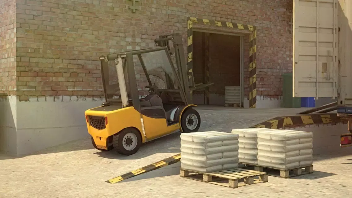 Ảnh chụp màn hình của 3D Forklift Parking Challenge