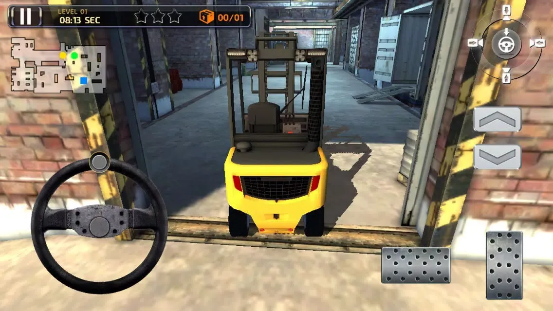 Ảnh chụp màn hình của 3D Forklift Parking Challenge