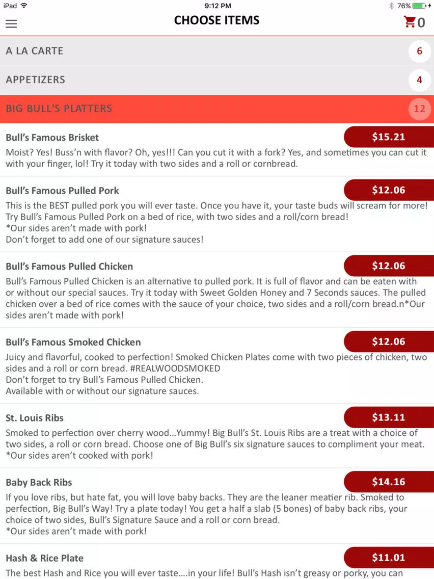 Big Bull's Bang'n BBQ iPad  스크린샷