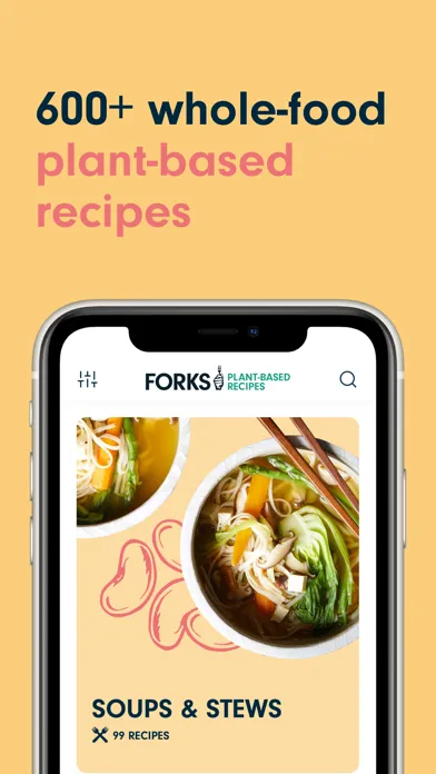 Zrzuty ekranu Forks Plant-Based Recipes