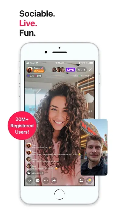Capturas de tela do Sociable - Games & Video Chat