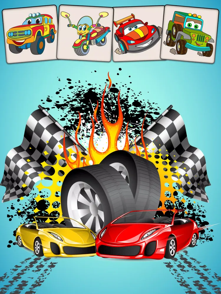 Cars Matching Game Screenshots