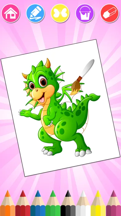 Dinosaurs world, Coloring Book سکرین شاٹس