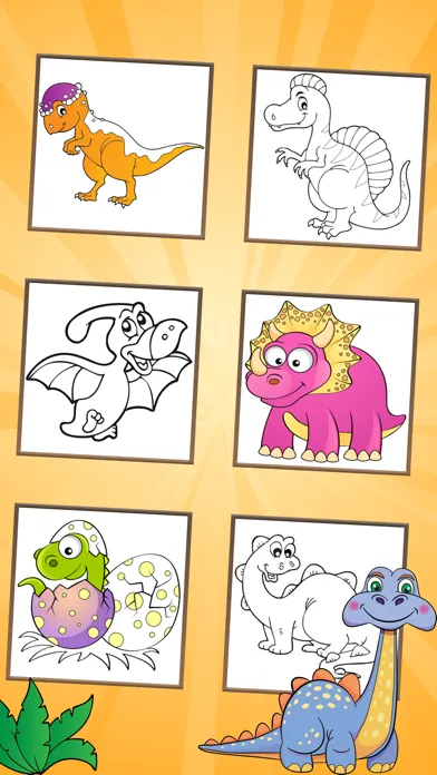Dinosaurs world, Coloring Book سکرین شاٹس