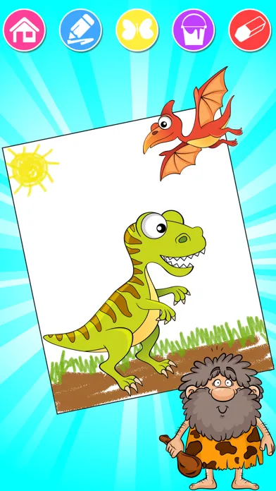 Dinosaurs world, Coloring Book سکرین شاٹس