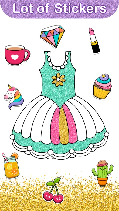 Dress up Coloring Book 2+ سکرین شاٹس