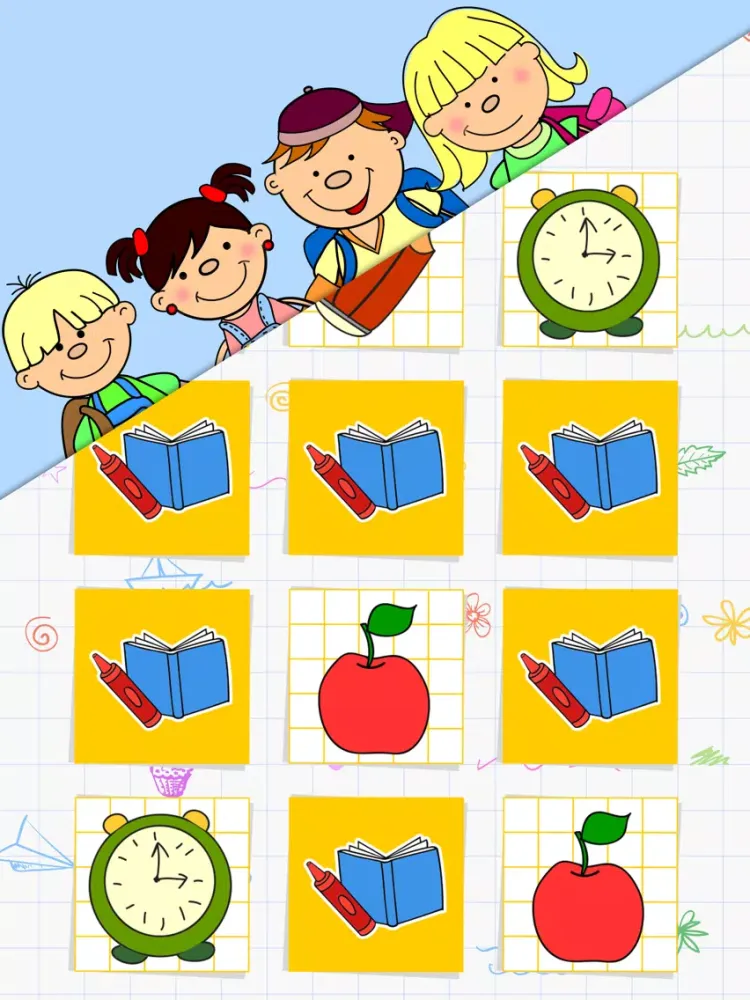 Capturas de tela do Back to School Memory iPad 