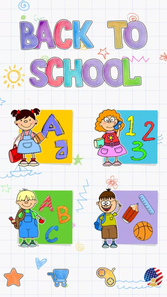 Capturas de tela do Back to School Memory