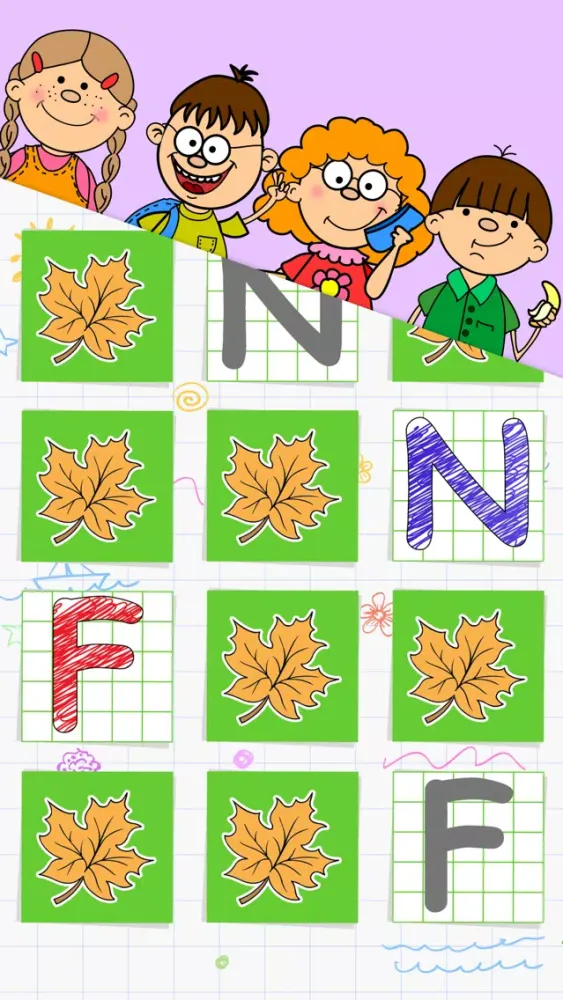 Capturas de tela do Back to School Memory