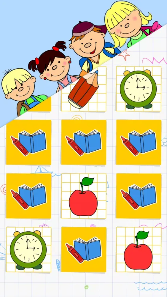 Capturas de tela do Back to School Memory