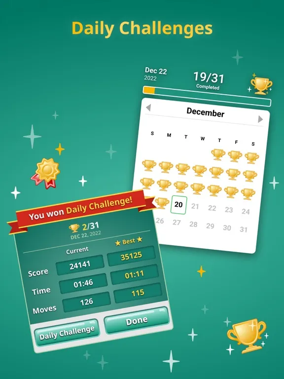 Solitaire Klondike Classic. iPad 应用截图