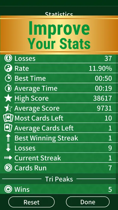 Скриншоты TriPeaks Solitaire Classic.