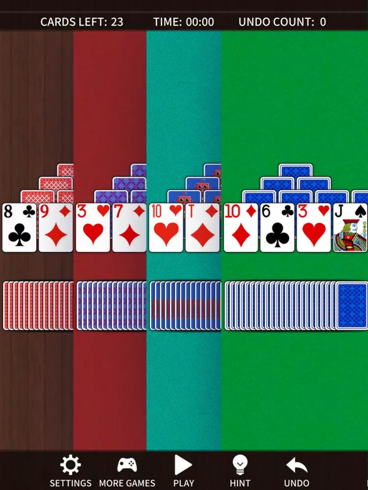 TriPeaks Solitaire Pro. iPad  Screenshots