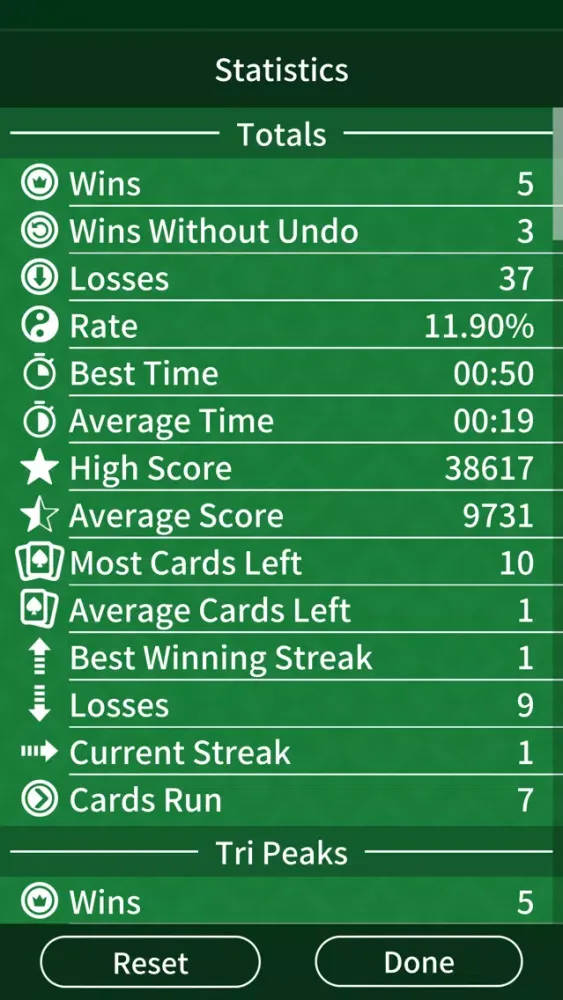 TriPeaks Solitaire Pro. Screenshots