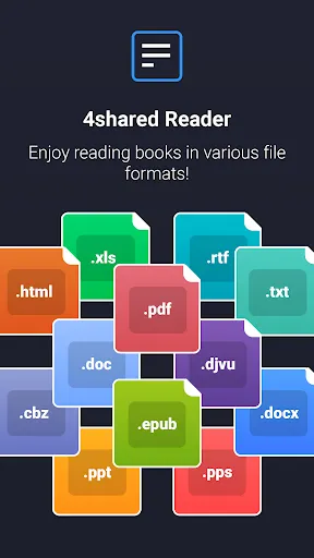 Captures d'écran de 4shared Reader