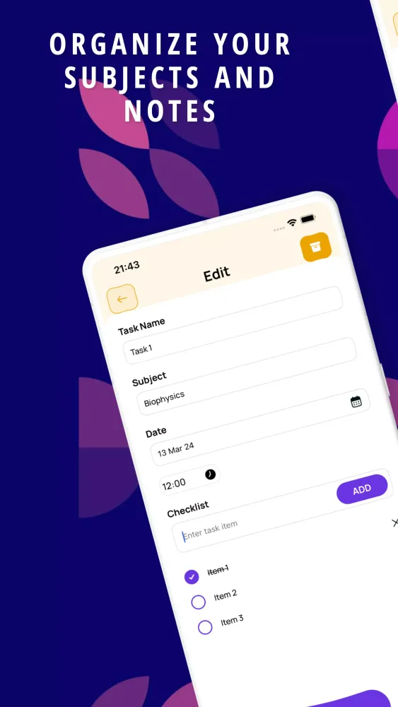 Tangkapan skrin Student Agenda with AI