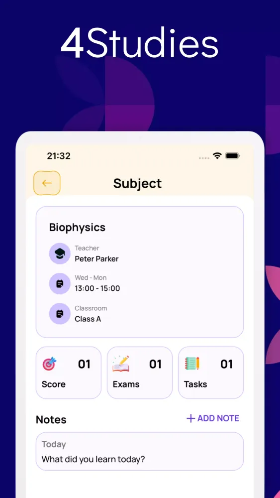 Tangkapan skrin Student Agenda with AI
