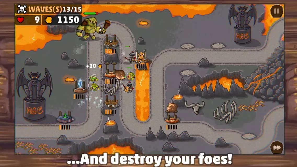 Capturas de tela do Krisprolls War