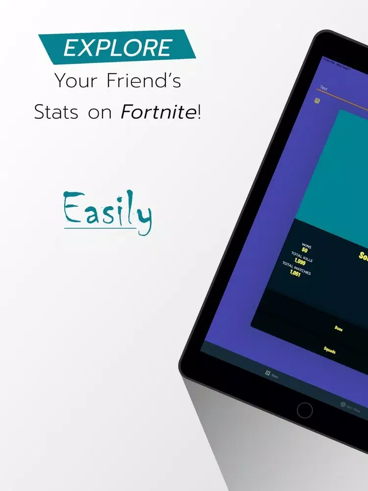 Zrzuty ekranu Stats Trackers For Fortnite iPad 