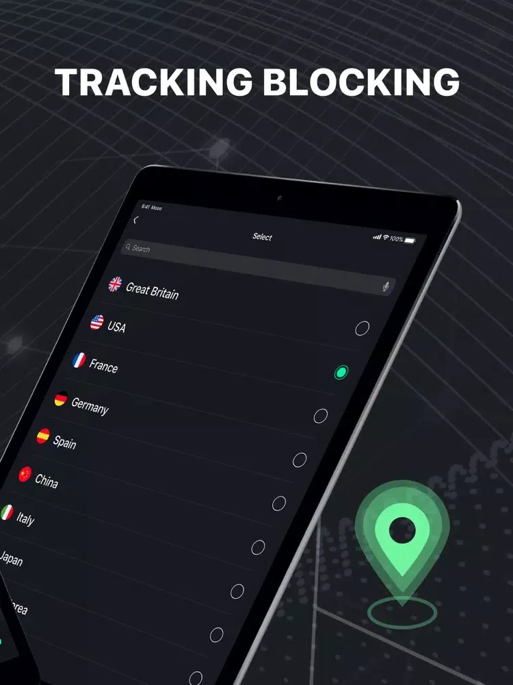 Zrzuty ekranu DoNotSpy: data protection iPad 