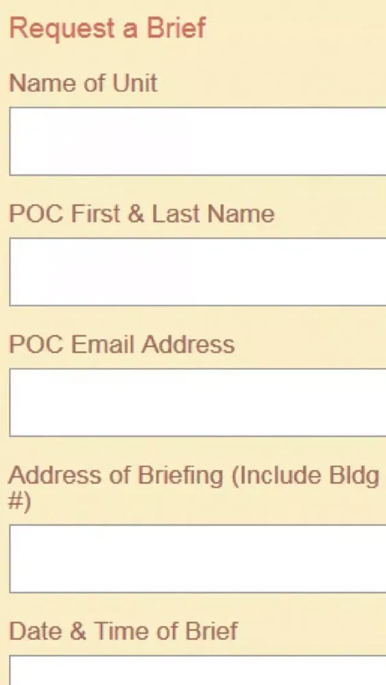 Screenshot di Fort Bragg ACS