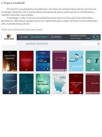 Скриншоты Leitor10 iPad 