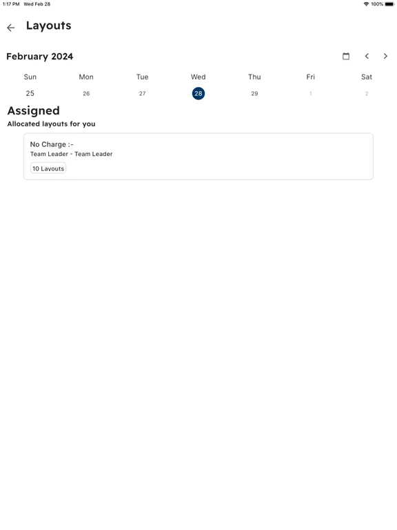 PACT - Team Management iPad  스크린샷