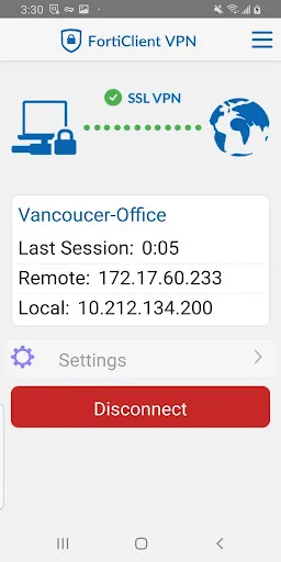 FortiClient VPN Screenshots