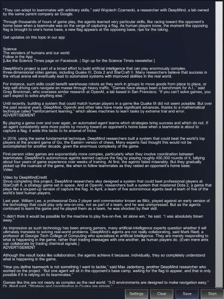 Tangkapan layar ForPrompt iPad 