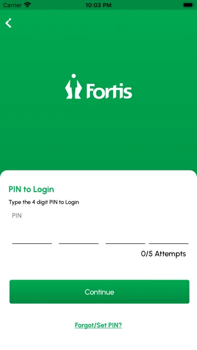 Zrzuty ekranu MyFortis Doc