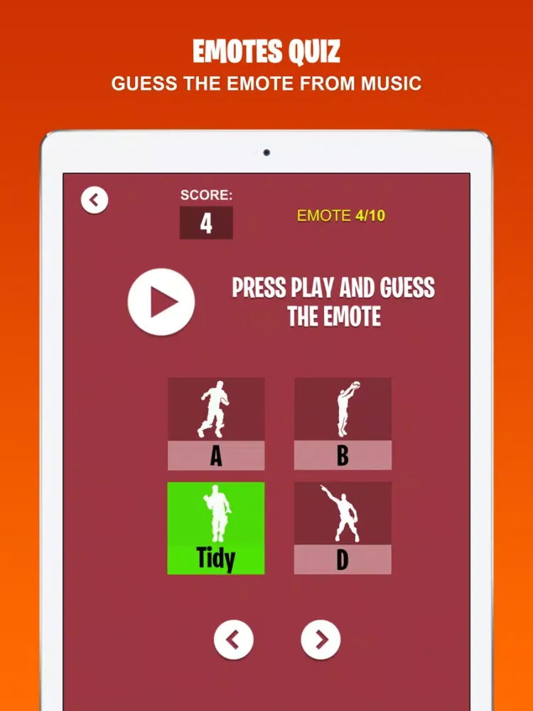 Tangkapan layar Fortnite Companion & Quiz iPad 