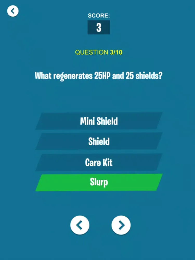 Tangkapan layar Fortnite Companion & Quiz iPad 