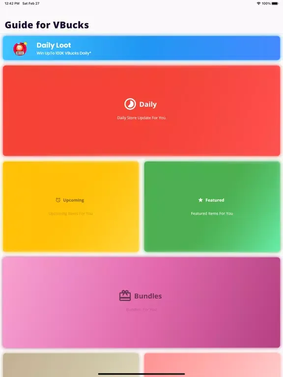 Vbucks Fortnite Challenges iPad  سکرین شاٹس