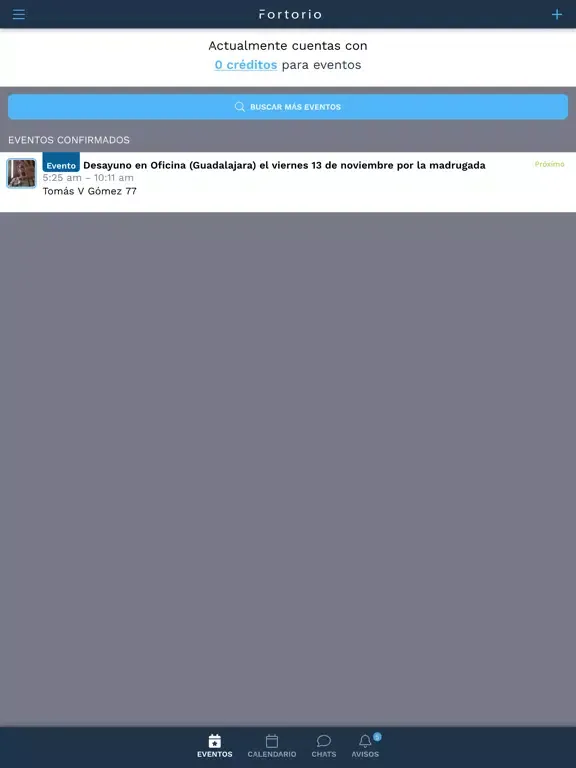 Tangkapan layar Fortorio iPad 