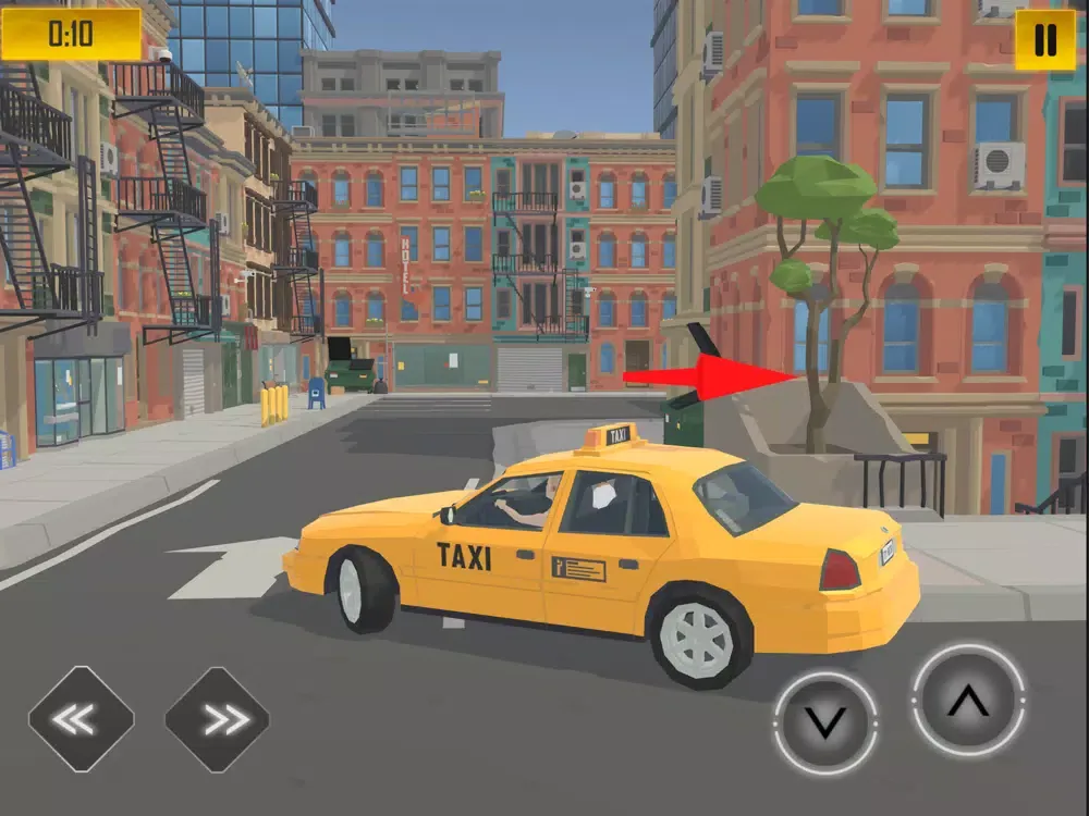 Screenshot di Real Town Taxi Simulator iPad 