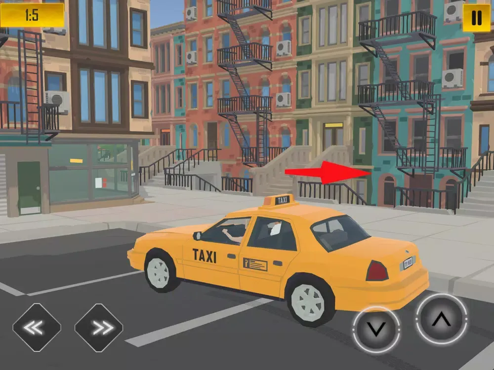 Screenshot di Real Town Taxi Simulator iPad 