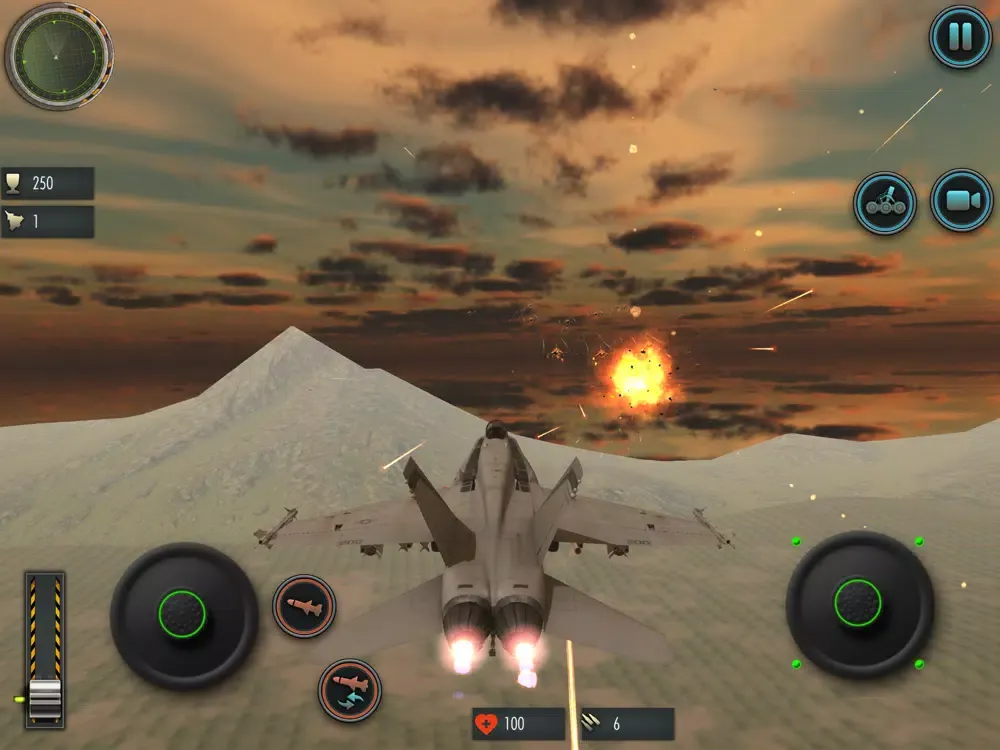 Tangkapan skrin Fighter Jet Plane Simulator iPad 