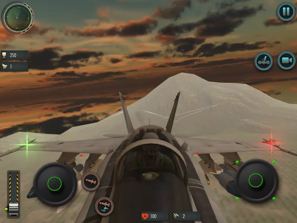 Tangkapan skrin Fighter Jet Plane Simulator iPad 