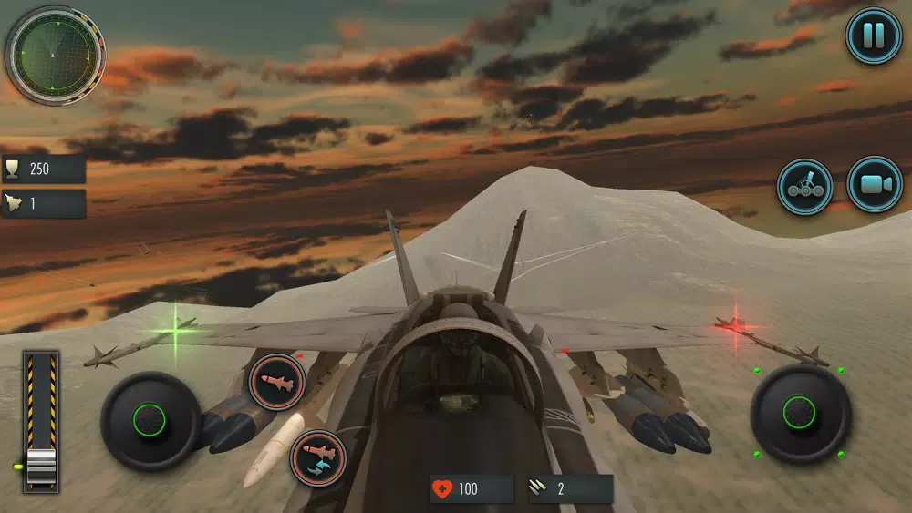 Tangkapan skrin Fighter Jet Plane Simulator