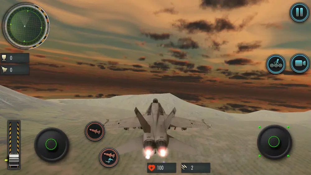 Tangkapan skrin Fighter Jet Plane Simulator