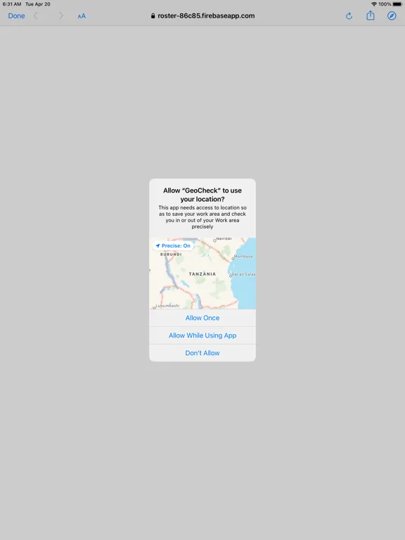 GeoCheck iPad  স্ক্রিনশট