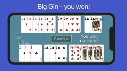 Tangkapan skrin Real Gin Rummy - no ads!