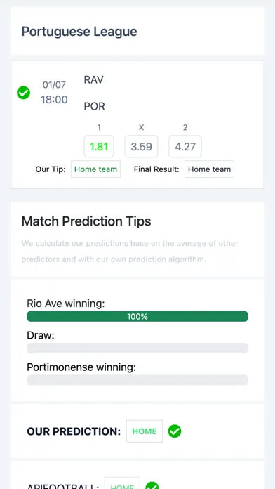 Capturas de tela do Football Tips Today