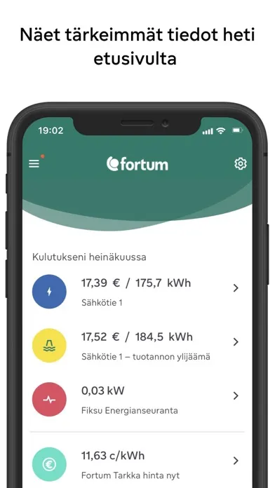 Oma Fortum Screenshots