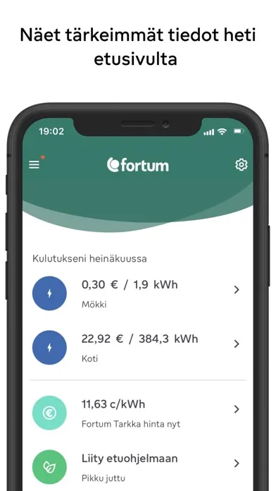Oma Fortum Screenshots