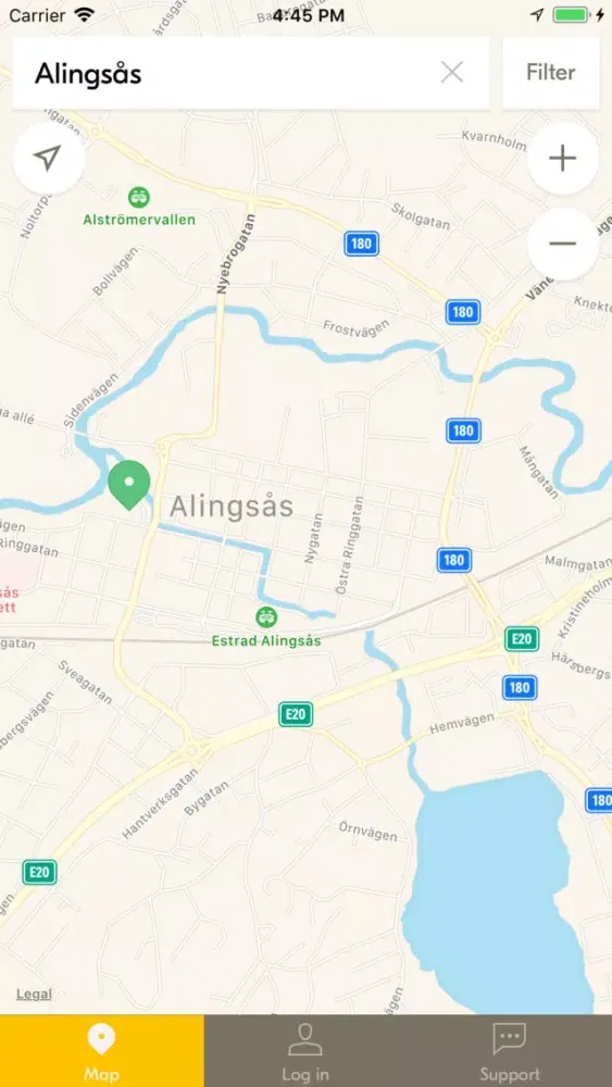 Capturas de tela do Alingsås Energi Charge & Drive