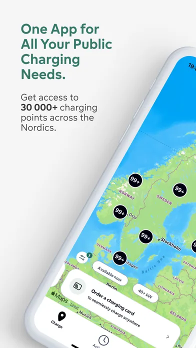 Screenshot di Fortum Charge & Drive Norway