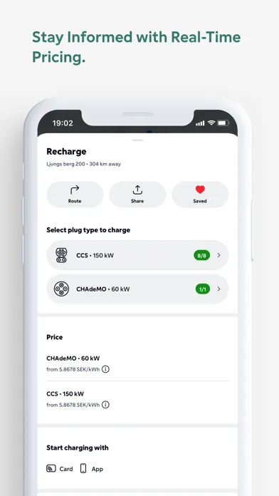Screenshot di Fortum Charge & Drive Norway